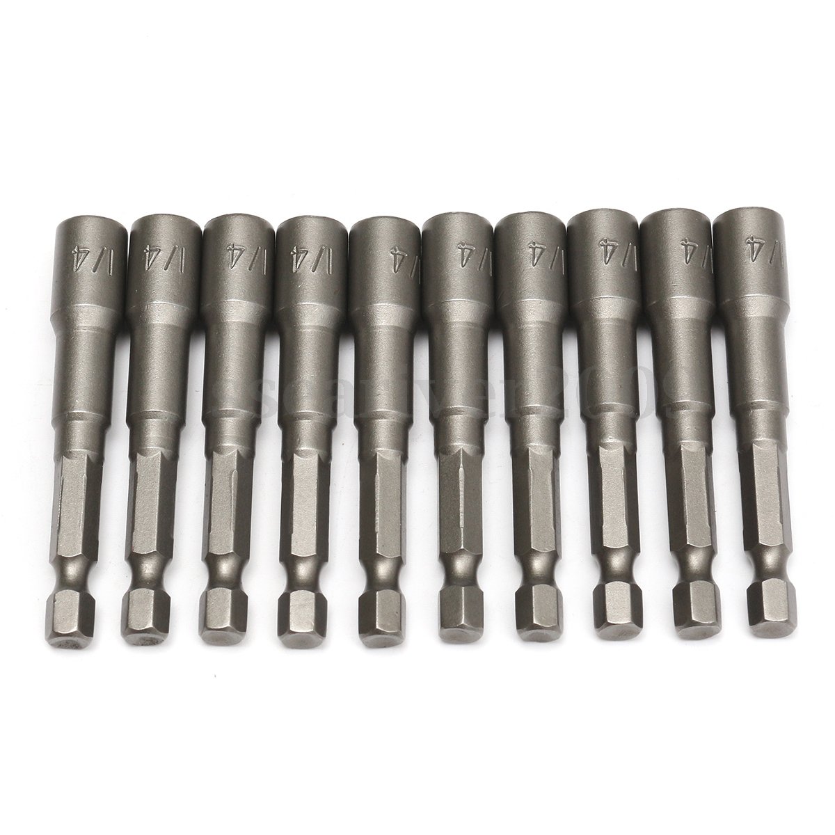 10Pcs 1/4'' Magnetic Nut Driver Set 2-9/16" Long Power Drill Bit Holder Setter dbd