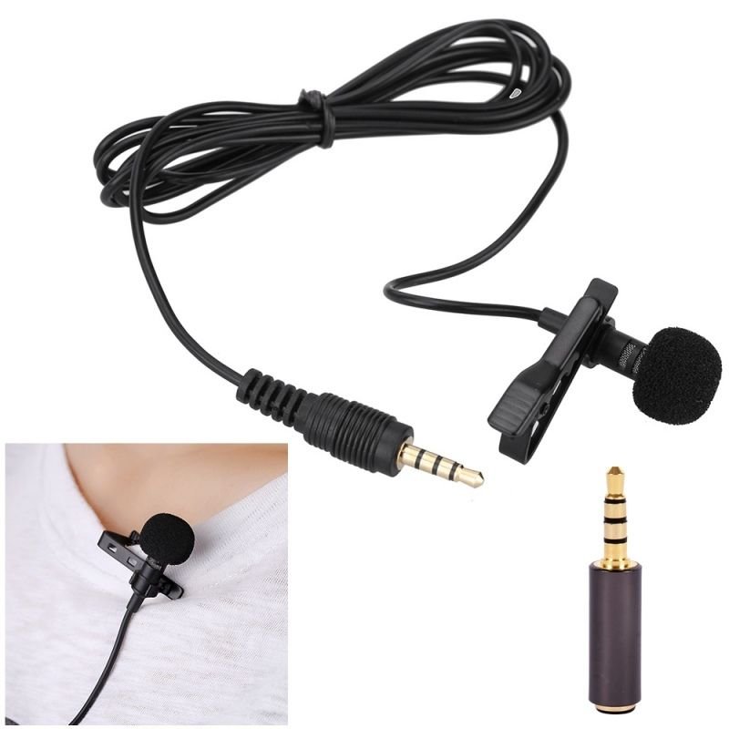 External Clip-on Lapel Lavalier Microphone For iPhone SmartPhone Recording new