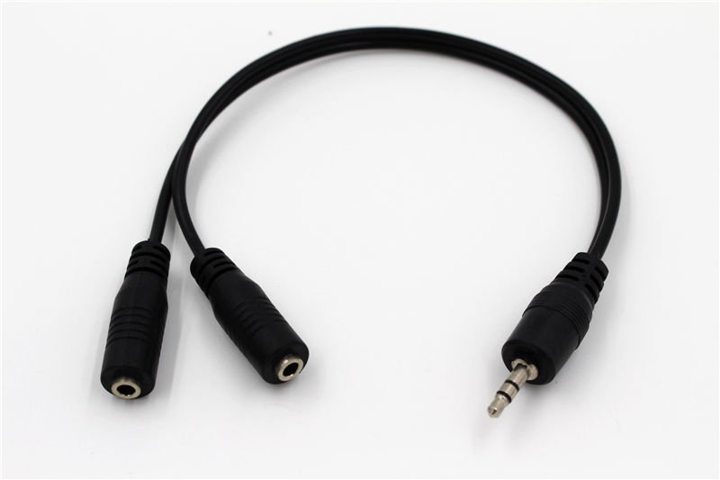 3.5MM Stereo Male to Dual 3.5mm Stereo Female Splitter Adapter db