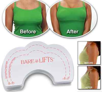 80 pcs Bare Lifts Instant Breast Lift Support Invisible Bra Shaper Adhesive Tape mn