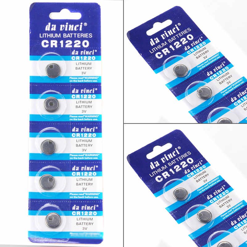 5pcs 3V CR1220 DL1220 ECR1220 Button Cell Coin Battery for Watch Calculator gb