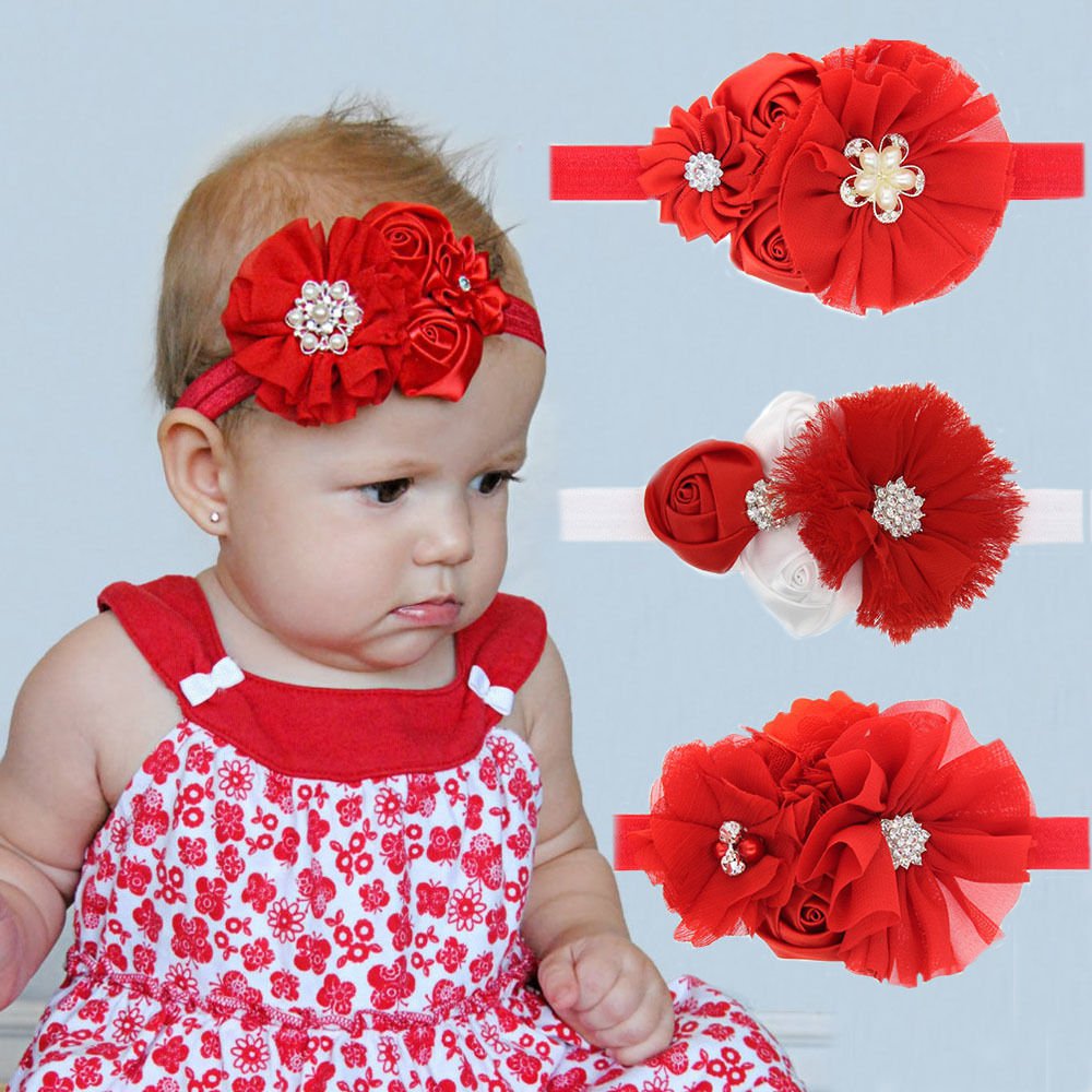 Cute Baby Girl Headband Hair Ribbon Band Accessories Flower Headwear ff