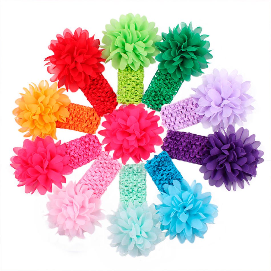 10pcs Kids Girl Baby Toddler Cute Flower Headband Hair Band Accessories Headwear jj