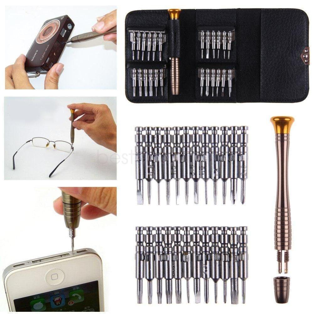 Precision Screwdriver Micro Mini Set 25pc Laptop Mobile Glasses Jeweller Watch tt