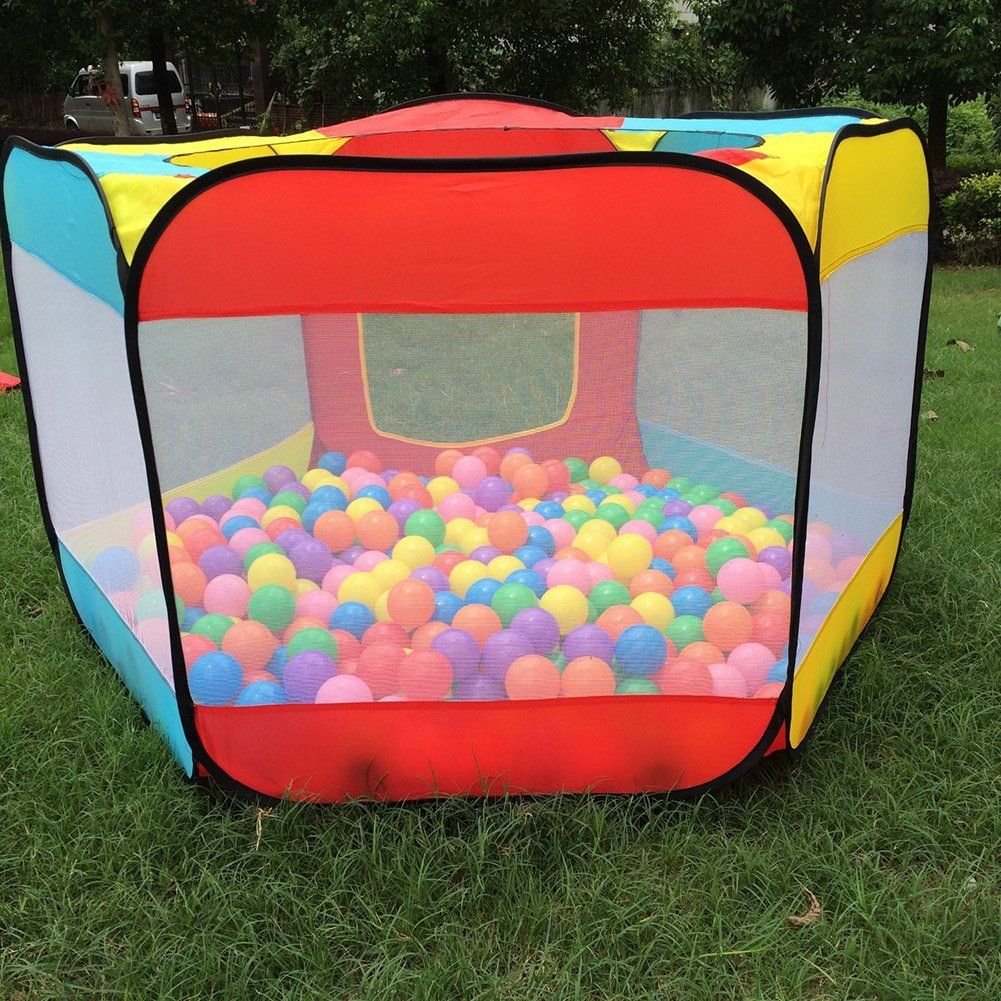 Kids Play House Ball Tent Indoor Outdoor Easy Folding Ball Pit Hideaway Play Hut new