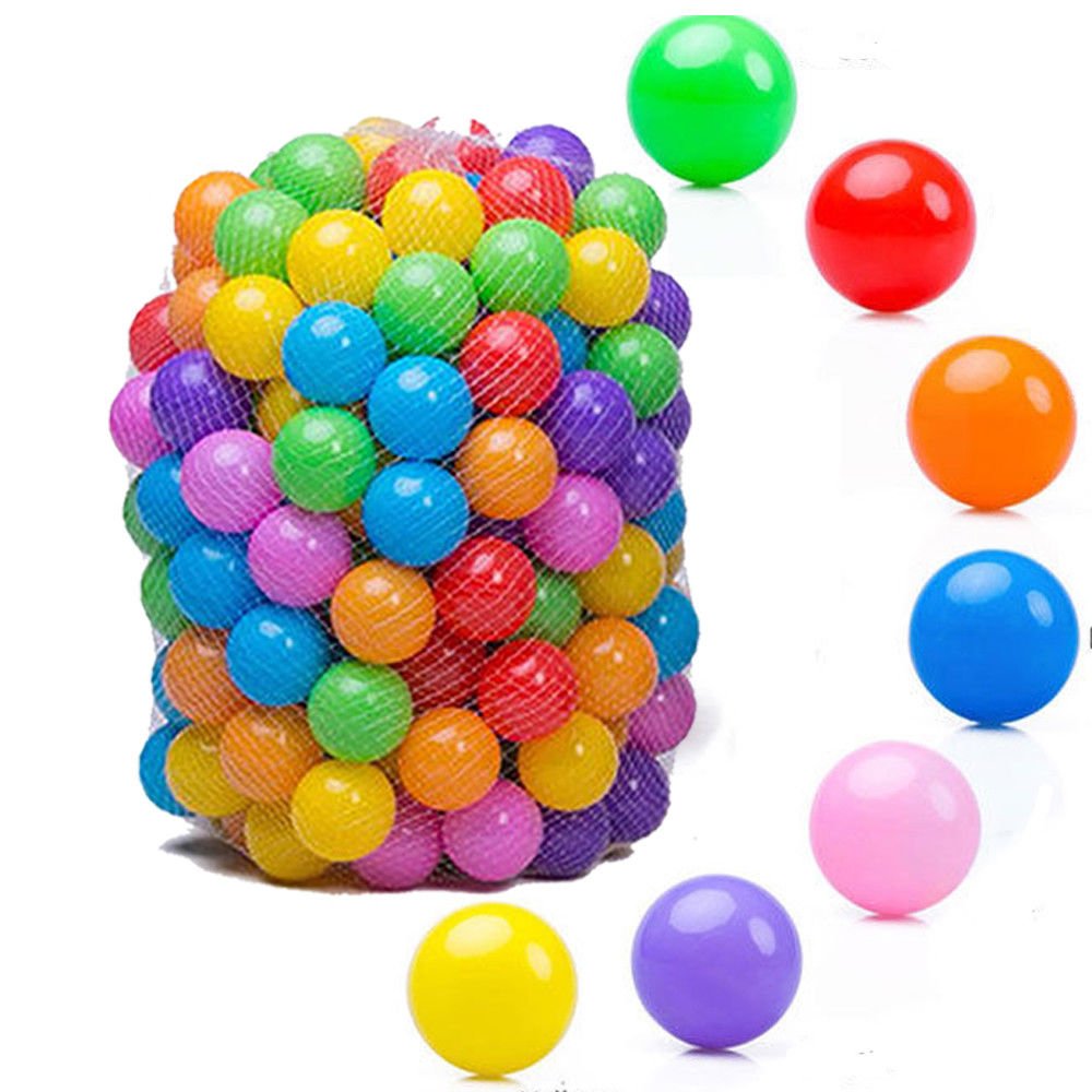 100pcs Quality Secure Baby Kid Pit Toy Swim Fun Colorful Soft Plastic Ocean Ball colorful