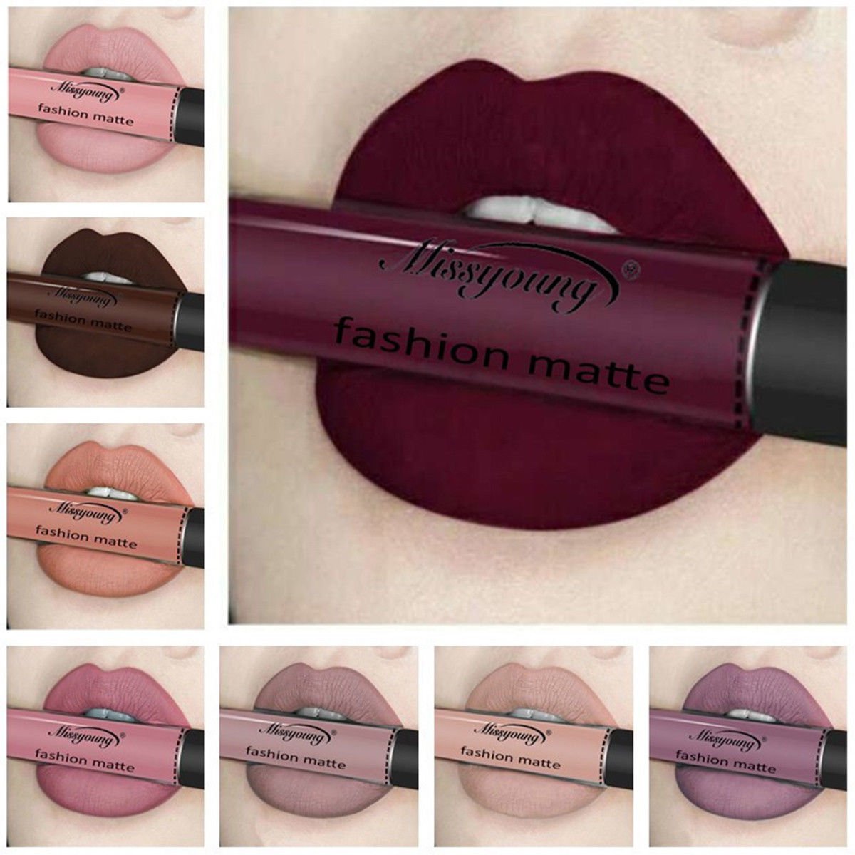 1 x Waterproof Matte Lip Gloss Liquid Long Lasting Lipstick Makeup Cosmetic