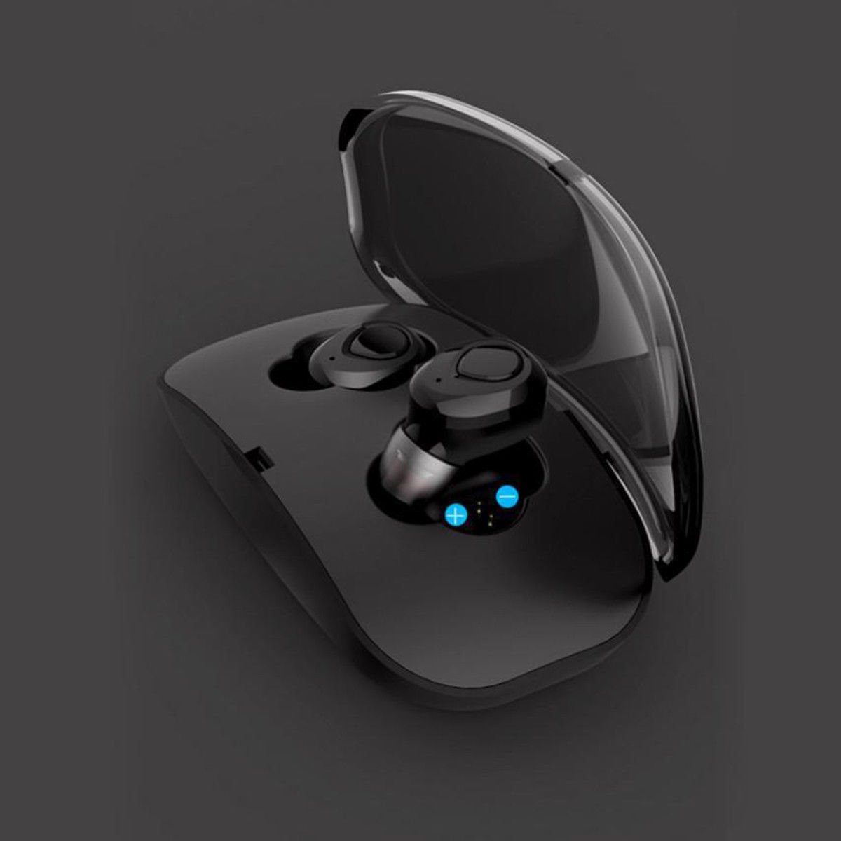 Mini Twins True Wireless In Ear Stereo Sport Bluetooth Earbuds Headset Headphone Black