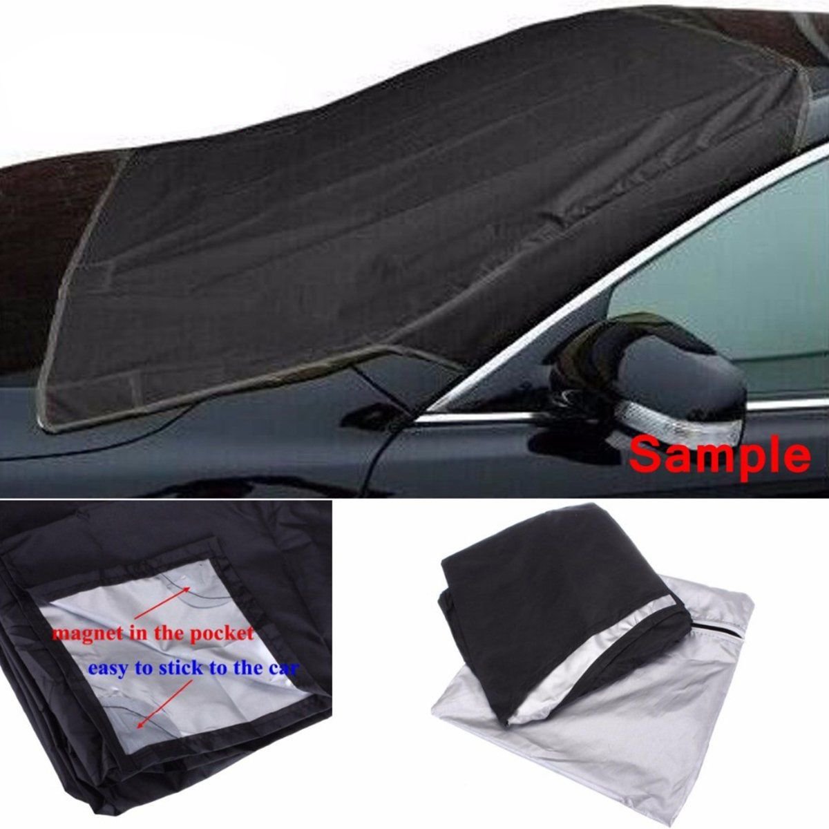 Car Truck Van SUV Magnet Windshield Cover Sun Shield Snow Frost Freeze Protector x 1