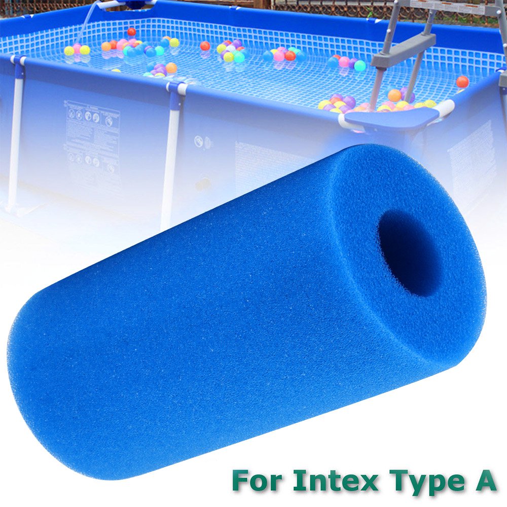 For Intex Type A Washable Reusable Swimming Pool Filter Foam Sponge Cartridge