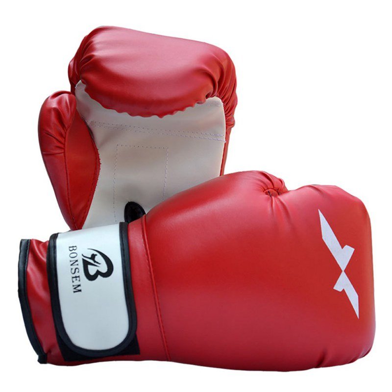 PU Leather Boxing Gloves Punching Mitten Muay Thai Boxing Gloves Equipment Boxer Accessory