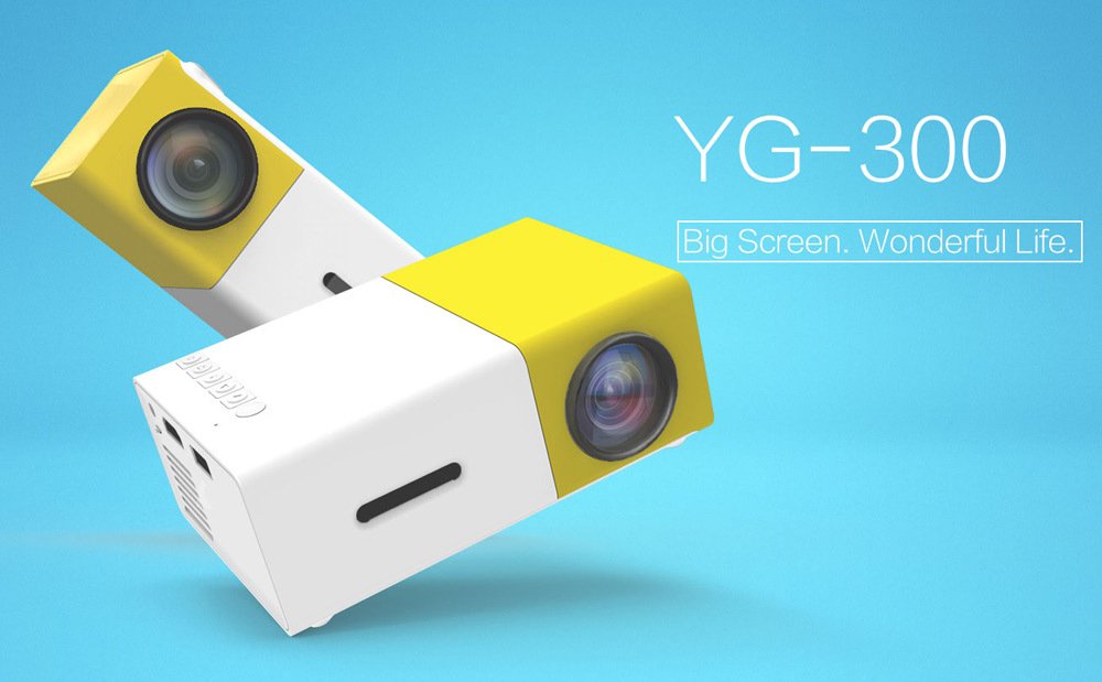 YG300 LED Projector 320x240 Pixels YG-300 HDMI USB Mini Projector Home Media Player