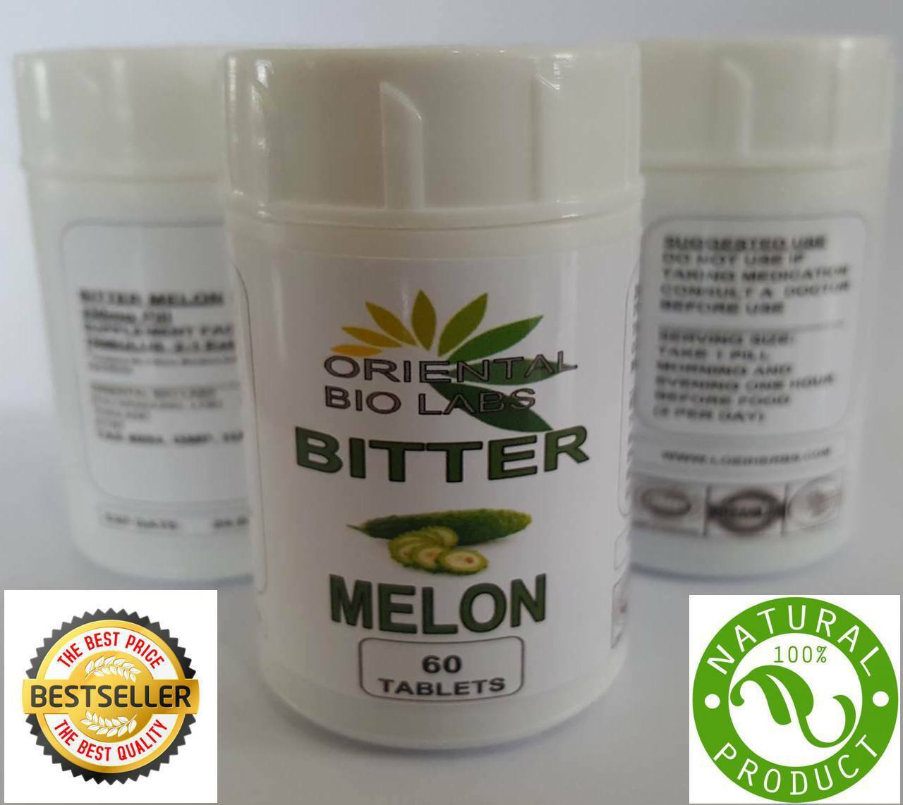 BITTER MELON BLOOD SUGAR GLUCOSE HERBAL SUPPLEMENT 60 BEST QUALITY ORGANIC ZX