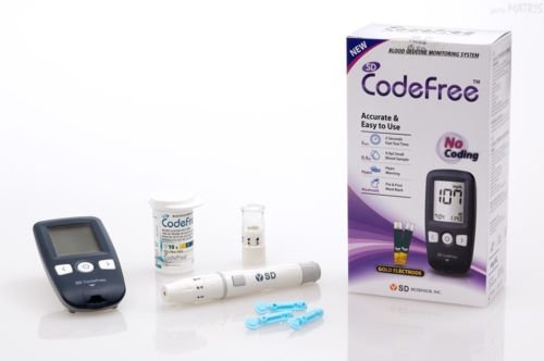 BLOOD GLUCOSE MONITOR - Sugar Meter MMOL/L + 100 Test Strips + 100 Lancets aa