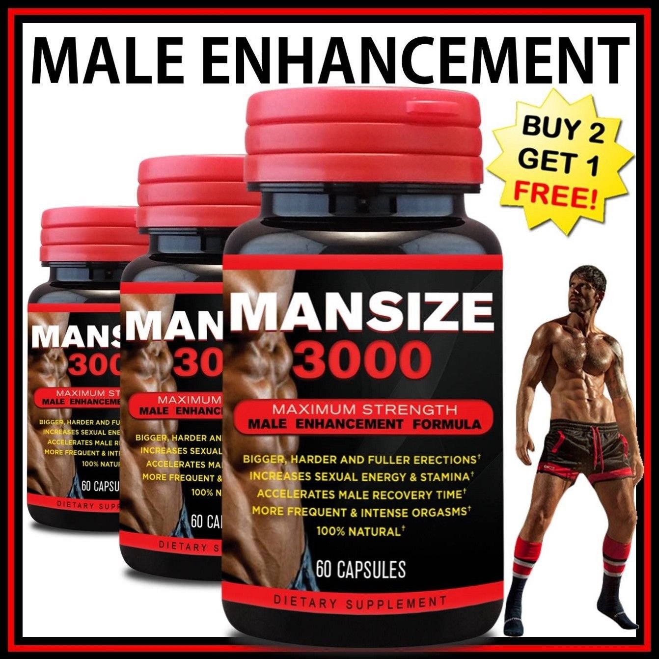 PENIS STAMINA MALE ENLARGING PILL LIBIDO BIGGER SEXUAL CAPSULE HARDER ERECTILE ZX
