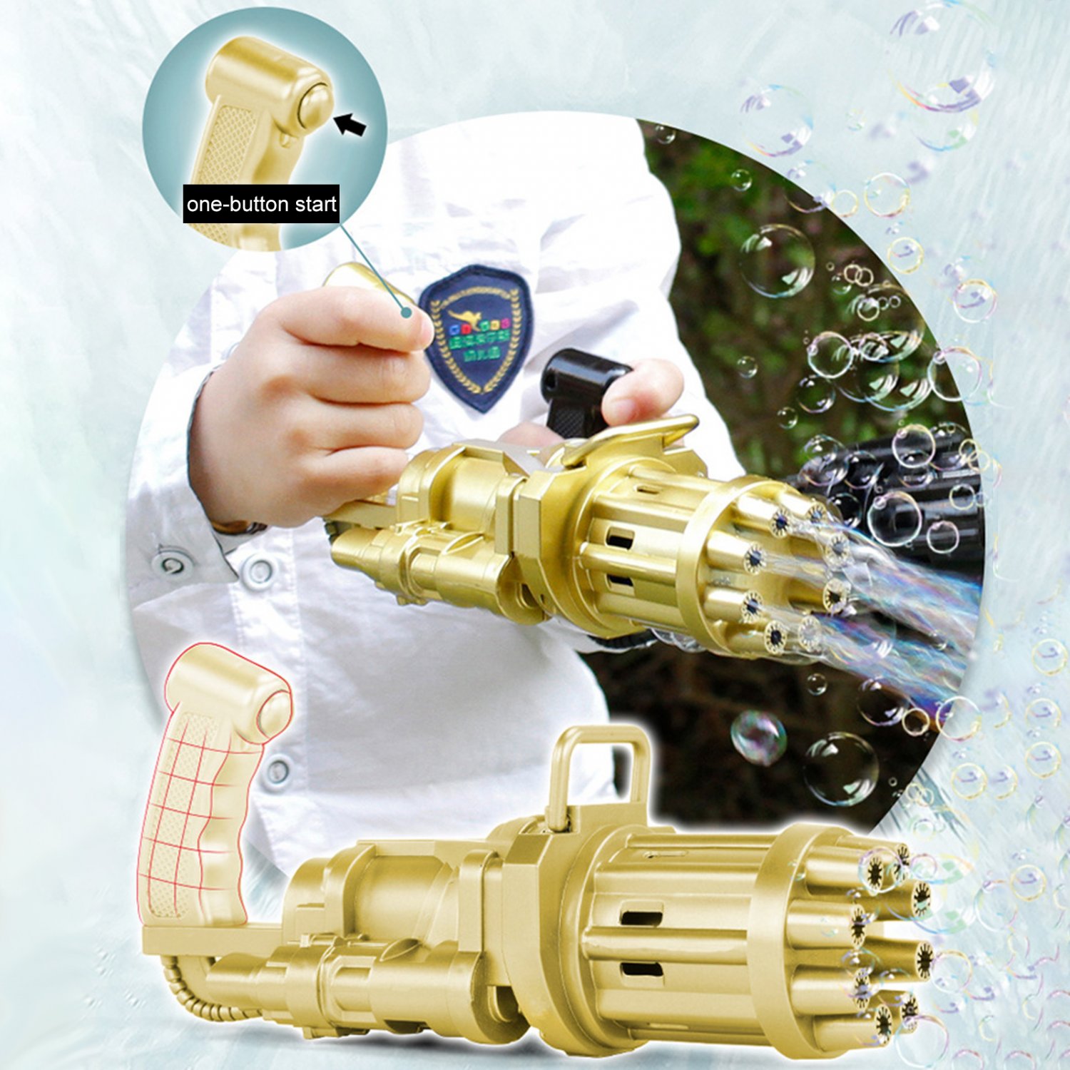 Kid Toy Bubble Gum Machine Plastic Toy For Children Golden