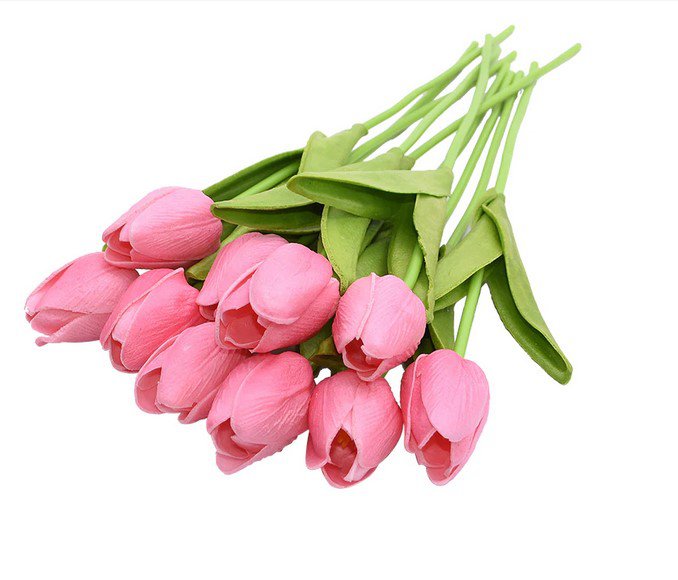 10PCS Tulip Artificial Flower Pink