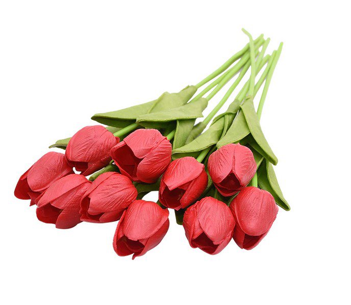10PCS Tulip Artificial Flower Red