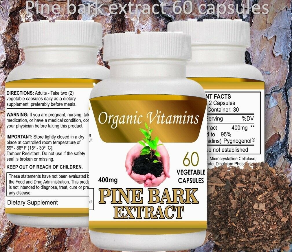 PINE BARK EXTRACT 60 CAPSULES 400mg
