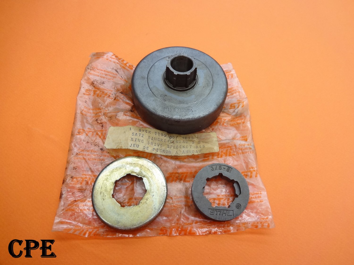 NEW OEM STIHL 3/8", 8T CHAIN RIM SPROCKET CLUTCH DRUM KIT 056 O56 AV