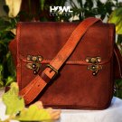 100% Genuine Leather Messenger Bag, Handcrafted Leather Shoulder Bag