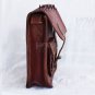 Retro Style Leather Messenger Bag, Brown Leather Shoulder Bag,