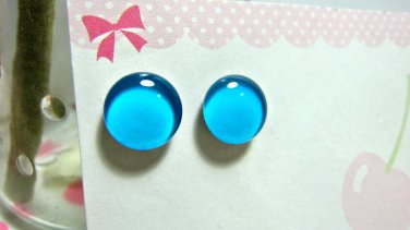 Light Skyblue Magnetic Stud Earrings