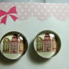 Architecture Design Magnetic Stud Earrings