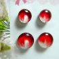 Red/White Magnetic Stud Earrings