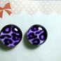 Leopard Print Magnetic Stud Earrings