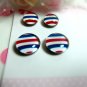 Striped Magnetic Stud Earrings