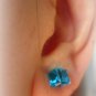 Colored Crystal Magnetic Stud Earrings