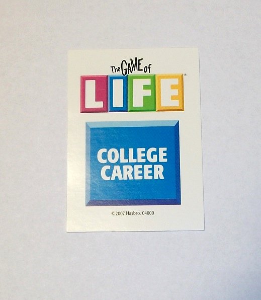 The Game Of LIFE (Replacement Pieces) 6 College Career 