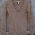 Women's Between Me & You Khaki Sweater Rabbit Hair/Lambs Wool/Nylon Size M