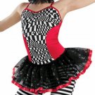Girls Size7-9 Large Dance Dress Up Play Costume Ballet Weissman, Black Red