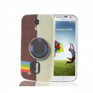 Instagram Pattern Plastic Hard Back Cover Case for Samsung Galaxy S4 i9500