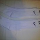 Nike white 3 pair crew sock