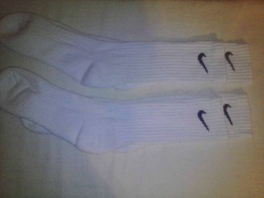 Nike white 3 pair crew sock