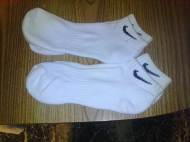 Nike 3 pair white ankle sock