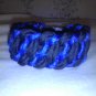 paracord bracelet blue/black