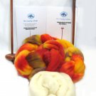 Double Drop Spindles Yarn Spinning Kit Maple Wood Colorway, Autumn Leaves