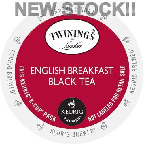 96 Count Kcups Twinings 'ENGLISH BREAKFAST BLACK TEA' FRESH!! New Stock!!