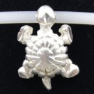 Sterling Silver Turtle Charm Pendant Small New
