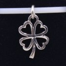 Sterling Silver Four Leaf Clover Pendant Charm New