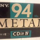 Sony CDit  Metal Type IV Audio Cassette   Made in Japan New