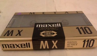 Maxell MX-110 Metal Type IV Audio Cassette   Made in Japan New