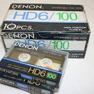 10 Denon HD6-100 Audio Cassette Tape Lot Made in Japan