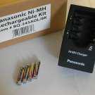 Panasonic NiMh AAA Batteries and Charger Kit New