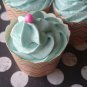 Lot of 10 Creamy Cotton Candy Cupcake Bath Bombs