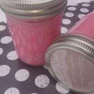 Strawberry shortcake wood wick soy candle 8 oz